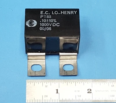 Condensadores Snubber, PT88BL104B, Electronic Concepts, 0.1 UF/MF, 10%, 1000 VDC Foto 1 de 4