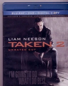 TAKEN 2 UNRATED CUT BLU-RAY + DVD Starring Liam Neeson "Thriller of the Year" - Picture 1 of 2