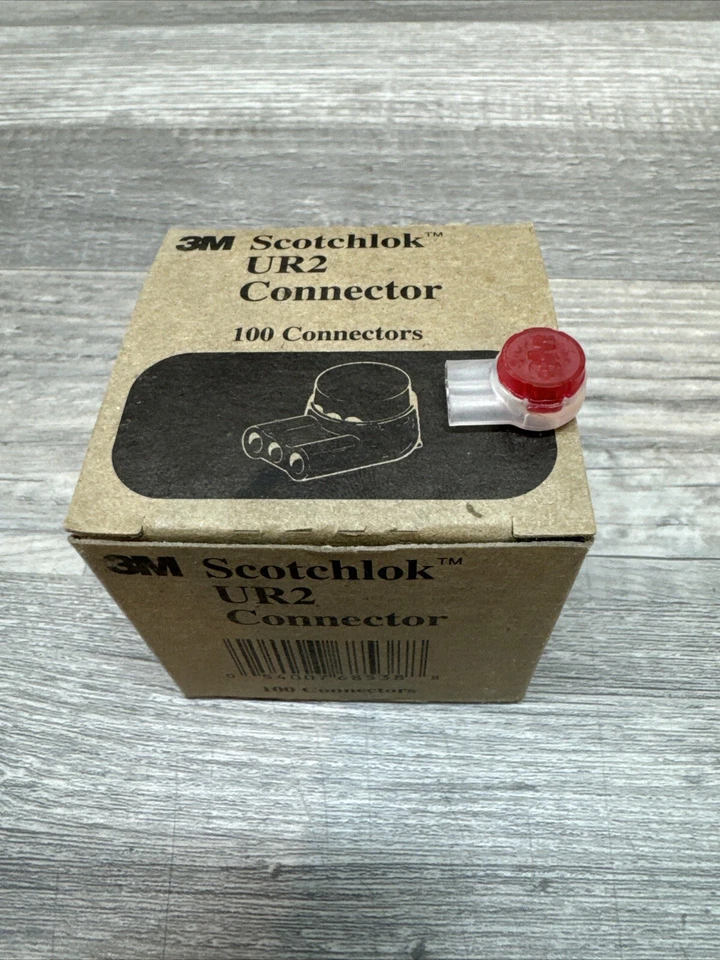 (100) 3M UR2 Scotchlok Connectors 26-19 Awg Connectors.  New 1 Box - Image 1 of 4