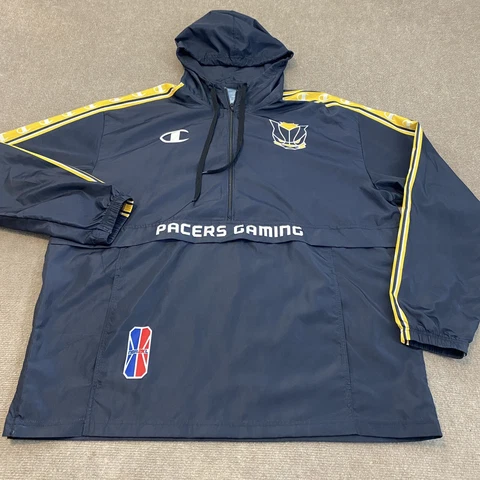 NBA 2k League Esports Indiana Pacers Gaming Windbreaker Jacket Champion Size XL Cover