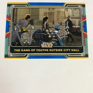 Topps Star Wars The Book of Boba Fett Base Card #100 Blue Gang of Youths Outside - Picture 1 of 2