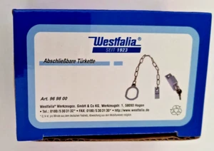 Abschließbare Türkette / Türgriff-Sicherung mit 2 Schlüsseln & Überwurfring - Bild 1 von 5