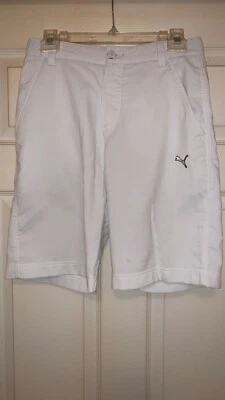 Puma golf shorts 28 white - Image 1 of 4