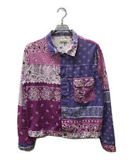 Kapital Button Shirt Gauze Bandana Patchwork PT 1st JKT Cotton Purple Size 4