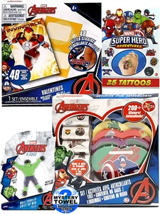 Avengers Hulk 5-teiliges Valentines Activity Set Deluxe mit DSE Bonus Mystery Handtuch - Bild 1 von 6