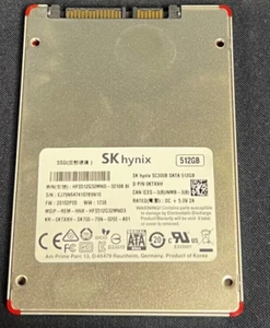 0KTXXH Dell SK Hynix SC300B 512GB SATA 2.5'' SSD Solid State Drive - Afbeelding 1 van 1