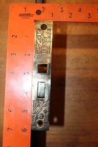 Victorian Eastlake Nashua/Lockwood #3400 Mortise B-12800 C:1885 Cast Bronze R-15 - Bild 1 von 7