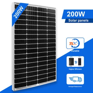 400 Watt 12V Monocrystalline Solar Panel For Battery Charge Boat Rooftop 2X 200W - Picture 1 of 10