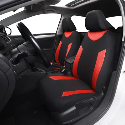Car 5-Seat Covers Full Set Front Rear Cushion Protection Auto Accessaries 9Pcs - Image 1 of 4