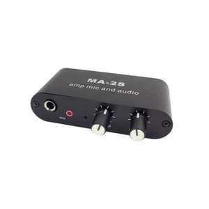 Mini Pre-amplifier 3.5mm/6.5mm MIC Audio Mixer Sound Card Headphone Amplifier - Picture 1 of 6