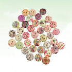 100 Pcs Decorative Wood Buttons Cardmaking Supplies Jewlery