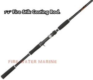 THE FIRE STIK 7'6" CATFISH ROD - MEDIUM HEAVY CASTING POLE FISHING Striper stick - Picture 1 of 4