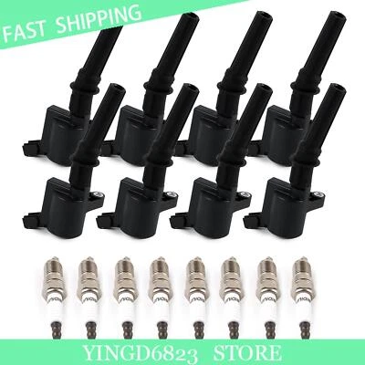 Ignition Coil for Ford E-250 1997-2014  E-450 2001-2016 with Iridium Spark Plug - Image 1 of 4