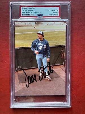 1983 DAVE STIEB Autographed Photo *TYPE 1* PSA Authenticated * Toronto Blue Jays - Image 1 of 3