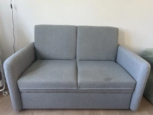 Schlafsofa grau - Bild 1 von 6