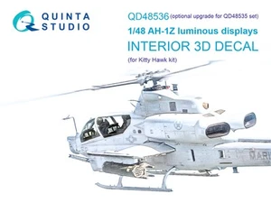 Quinta Studio QD48536, AH-1Z Zulu Cobra/Viper pantallas luminosas, 1:48 - Imagen 1 de 7