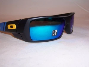 New Oakley Sunglasses GASCAN OO9014-71 MATTE BLACK/SAPPHIRE AUTHENTIC 9014 - Picture 1 of 7