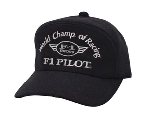 Gorra de béisbol ancha SJD F1 Pilot negra mediana ajustable a prueba de sudor antibacteriana - Imagen 1 de 5