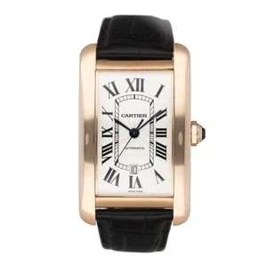 Cartier Tank Americaine XL W2609856 Oro Rosa 18K Reloj Hombre Caja Papeles - Imagen 1 de 1