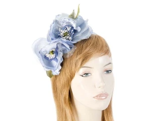 Blue Max Alexander flower racing fascinator headband Made in Australia - Picture 1 of 3