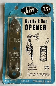 Vintage 1967 Jiffy Flaschen- & Dosenöffner in Originalverpackung, seltener Fund - Bild 1 von 2