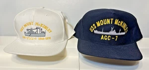2  Mount Mckinley AGC-7 Has Caps USN Korea Navy Command Ship Nissin 1944-1970 - Picture 1 of 10