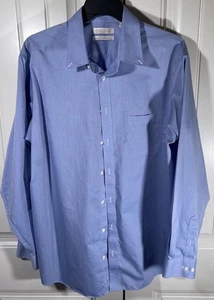 Roundtree & Yorke Shirt Mens XLT Blue Perfect Performance Gold Label Business - Picture 1 of 10