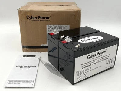 CyberPower RB1290X2B Sealed Lead-Acid UPS Replacement Battery Cartridge 12V/9Ah - Image 1 of 4