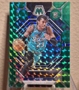2022-23 Panini Mosaic #216 Jaden Ivey - Green Mosaic Prizm (RC) PISTONI - Foto 1 di 2