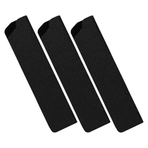 3pz Fodero Coltello da Viaggio Esterno Nero Floccato Protezione Coltello con Angoli - Foto 1 di 9