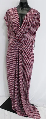 Mono para mujer Vince Camuto manga gorra frontal torcida CD4 rojo multi talla XL NUEVO CON ETIQUETAS Foto 1 de 4