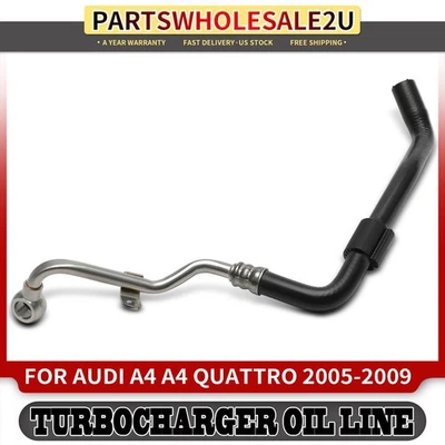 Nuevo tubo de línea de refrigerante turbocompresor de retorno para Audi A4 Quattro A4 2005-2009 2,0 L Foto 1 de 4