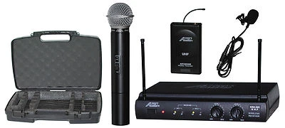 Audio2000'S AWM6032UL Handheld & Lavaliere Wireless Microphone System-MR - Image 1 of 3