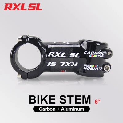 RXL SL Carbon Fiber+Aluminum Alloy1-1/8"Road Bicycle Stem 6 Degree Mountain Bike Stems