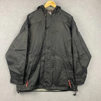 Vintage RipCurl Jacket Mens Medium Black Future Evolution Y2K Quilted Lining - Image 1 of 4