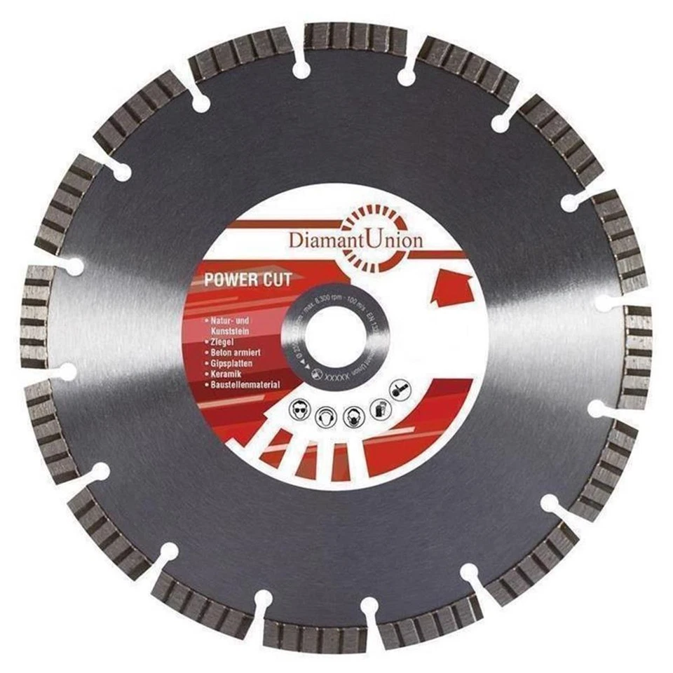 DIAMANT UNION Diamanttrennscheibe Beton -armiert 400/20 mm Granit Industrieeinsatz 10 mm Turbo
