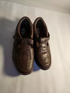 Dr. Scholls Comfort Double Air Pillow Brown Leather Loafers Shoes Size 6. - Picture 1 of 6