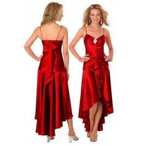 Gorgeous Diamond Embellished Formal Cocktail Party Prom Dress Scarlet - Picture 1 of 2