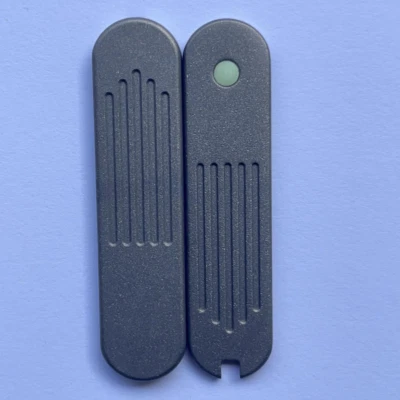 A Pair 58mm Titanium Alloy Scales with Pen Slot for Victorinox Swiss Army Knife！ - Image 1 of 2