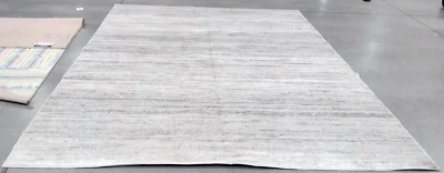IVORY / SILVER 9' X 12' Stained Rug, Reduced Price 1172724383 ADR113B-9 - Image 1 of 4