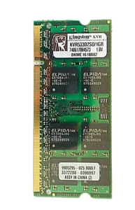 Kingston KVR533D2S0/1GR--1GB DDR2 PC2-4200 533MHz SO-DIMM - Picture 1 of 2