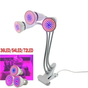 72 LED Indoor Lamps Cultivo 3 Head Bulb Growth Lamp Plant Grow Light Growbox - Picture 1 of 9