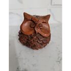Handmade Redware Clay owl sculpture