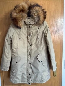 Damen Winter Jacke Parka Mantel Kapuze echtes Fell / Pelz Waschbär - Bild 1 von 19