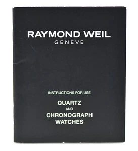 Raymond Weil Quartz Chronograph Booklet Manual - Picture 1 of 1