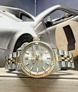 Reloj Rolex Oyster Perpetual Datejust plata jubileo de dos tonos para dama - Imagen 1 de 11