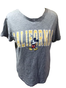 Damas DISNEY CALIFERIA MICKEY MOUSE CAMISETA UK 10 Gris T7573 - Imagen 1 de 6
