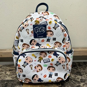 Loungefly x The Office Dunder Mifflin The Characters All Over Mini Backpack - Picture 1 of 11