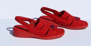 Grasshopper by Keds Red Hat Society Open Toe Sandal Slingback EF13655 Size 7.5 - Picture 1 of 11