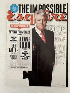 Esquire The Impossible Man At His Best August 2010 Magazine - Picture 1 of 5